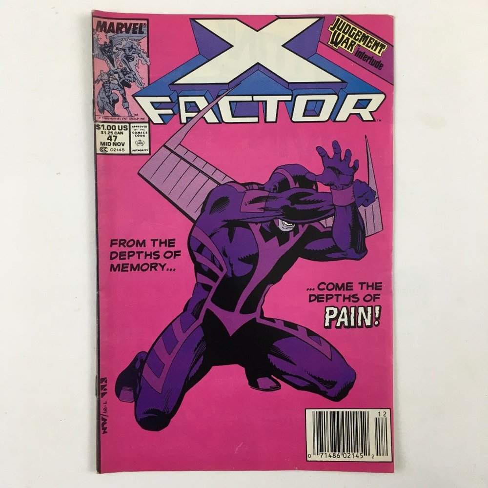 X-Factor #47 First Print 1989 Vintage Copper Age Marvel Comic Book Superhero